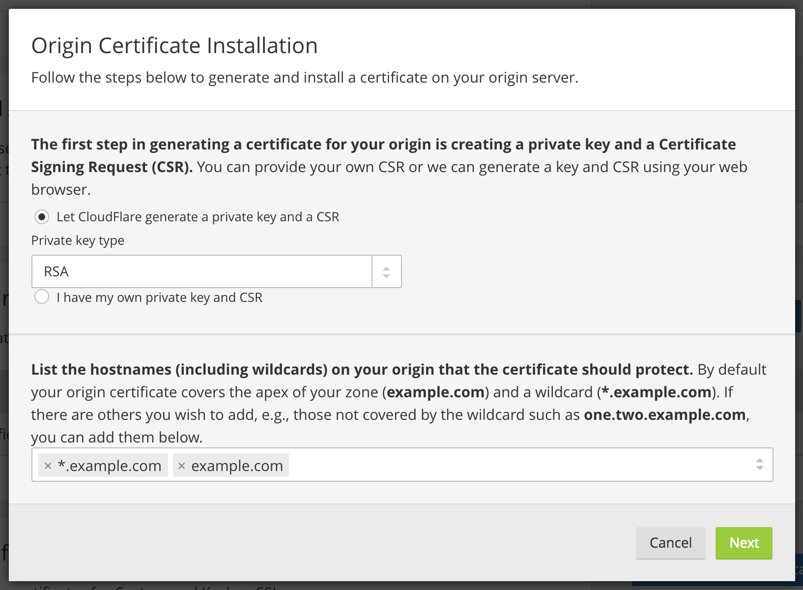Generate A Certificate With Private Key
